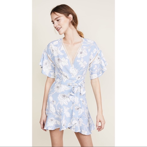 Anthropologie Moon River Floral Wrap Dress XS NWT - Picture 7 of 14